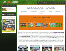 Tablet Screenshot of megasoccer.com